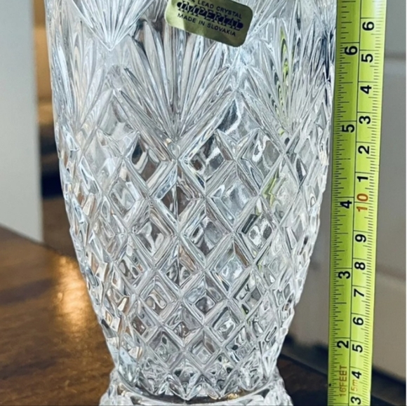 Vintage Imperial Hand Cut Crystal Vase 7.2”H Made In Slovakia Discontinued - Picture 2 of 9